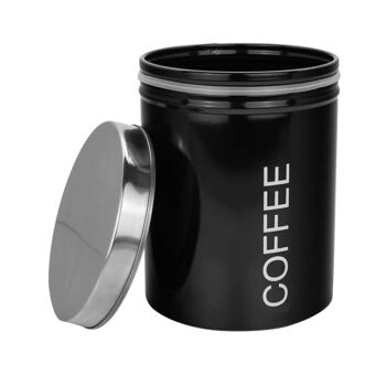 Boîte à café en métal Harbor Housewares - Noir 4