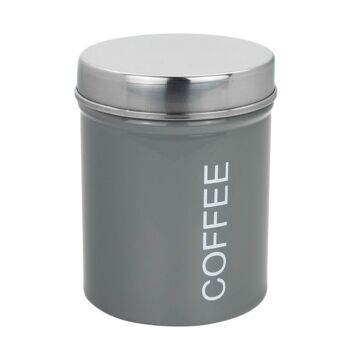 Boîte à café en métal Harbor Housewares - Gris 1