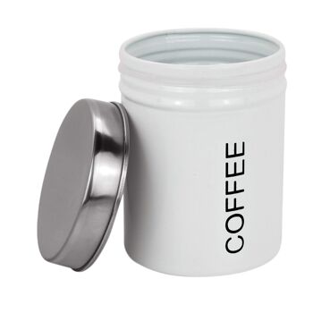 Boîte à café en métal Harbor Housewares - Blanc 4