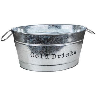 Secchiello per ghiaccio/bevande per feste in metallo stile vintage Harbour Housewares - Acciaio - 48.5cm