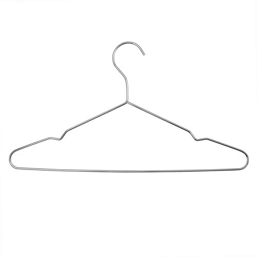 Harbour Housewares Metal Wire Clothes Hanger - Chrome