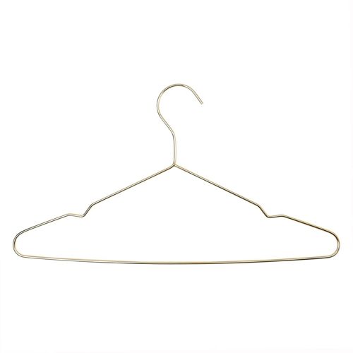 Harbour Housewares Metal Wire Clothes Hanger - Gold