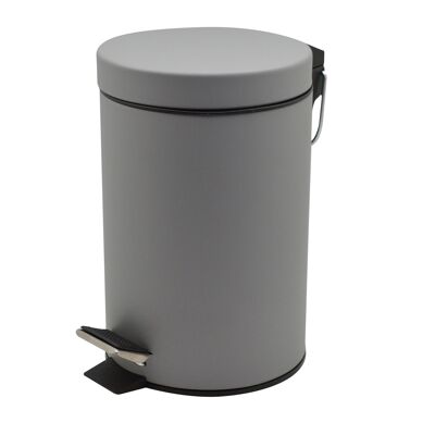 Harbor Housewares 3-Liter-Badezimmer-Treteimer mit Inneneimer – Grau matt