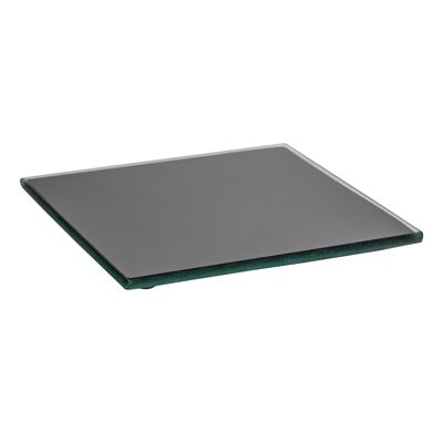 Sottobicchiere quadrato in vetro - 10 cm
