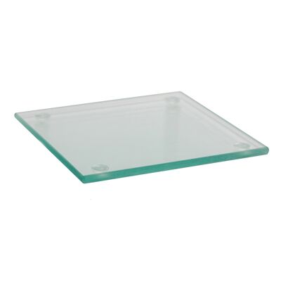 Sottobicchiere quadrato in vetro Harbour Housewares - trasparente