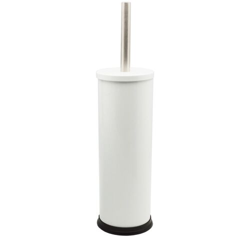 Harbour Housewares Bathroom Toilet Brush & Holder Set - White