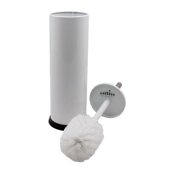 Ensemble brosse de toilette et support pour salle de bain Harbor Housewares - Blanc 4