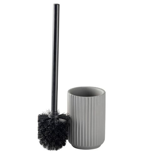 Harbour Housewares Toilet Brush Holder Set Concrete - Grey