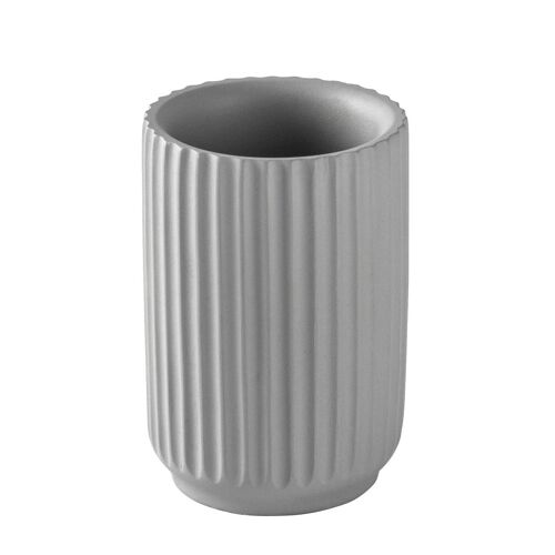 Harbour Housewares Toothbrush Holder - Concrete - Grey