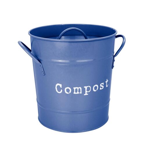 Harbour Housewares Vintage Kitchen Compost Bin - Navy