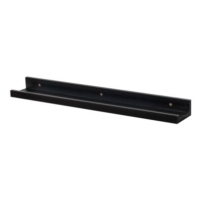 Harbour Housewares Wooden Ledge Shelf Shelves - 56cm - Black
