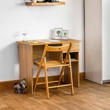 Bureau en bois Harbor Housewares - Naturel 2