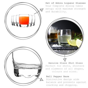 LAV Adora Verre à Liqueur - 80ml 4