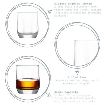 Verre à Boire Diamant LAV - 310ml 3