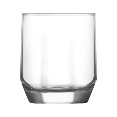Bicchieri per acqua in vetro diamante LAV - 215 ml