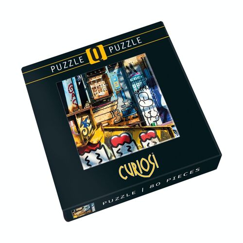 quadratisches Puzzle aus Curiosi-Puzzleserie Q-Amsterdam, 80 Teile