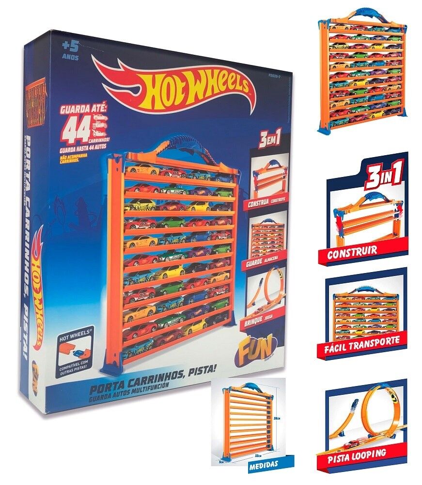 HOT WHEELS CARTELLA PORTA AUTO 3 IN 1