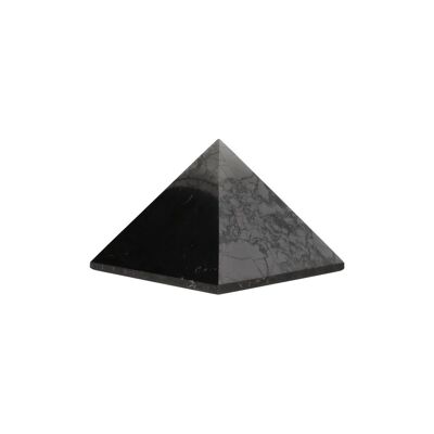 Glänzende Schungit-Pyramide 10x10cm