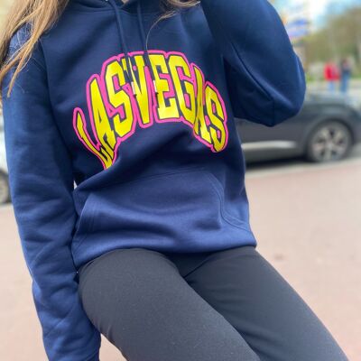 "Las Vegas" women's navy blue hoodie