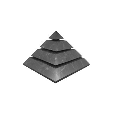 Schungit-Sakkara-Pyramide 10x10cm