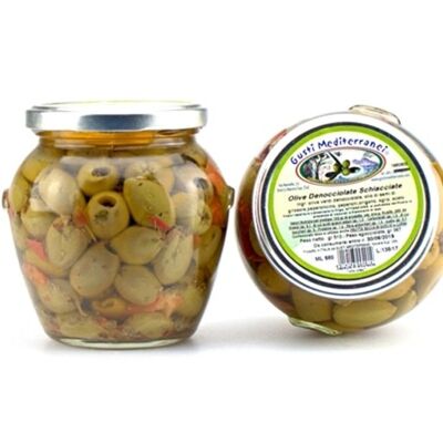 CRUSHED PITTED OLIVES ML 580