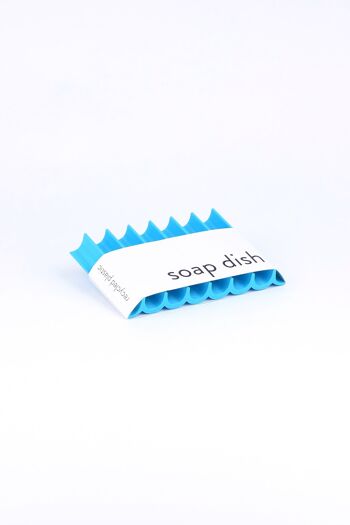 Porte-savon en PET recyclé / porte-savon en PET recyclé vague bleu océan 1