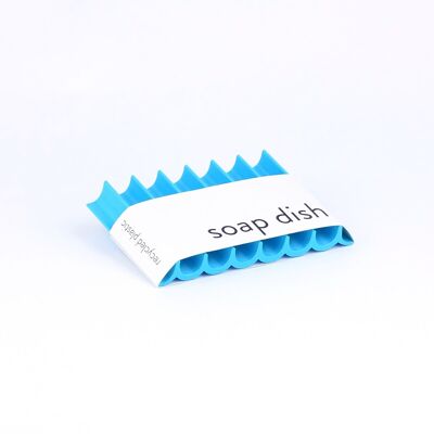 Porte-savon en PET recyclé / porte-savon en PET recyclé vague bleu océan