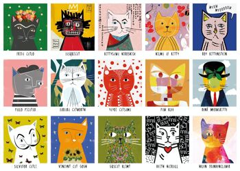 Art Cats par Nia Gould - Puzzle premium de 1 000 pièces 2