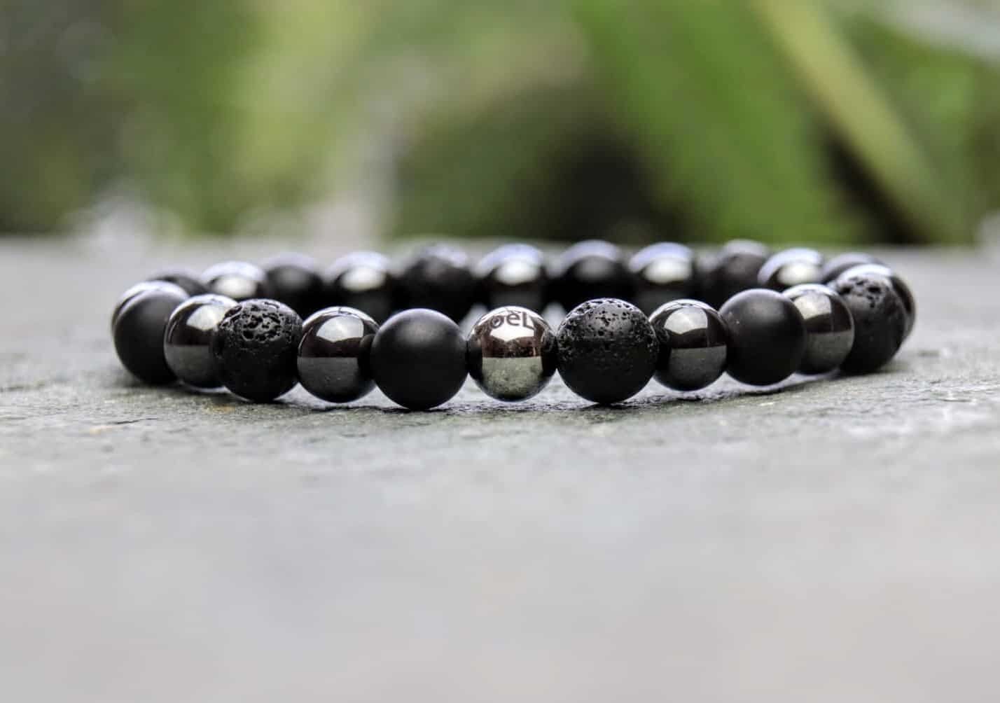 Buy wholesale Onyx, Lava Stone and Hematite Diffuser Beaded Bracelet