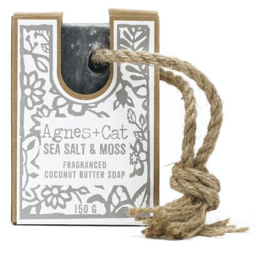 ACSR-05 - Soap On A Rope - Sea Salt And Moss - Sold in 6x unit/s per outer