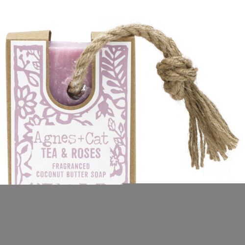 ACSR-08 - Soap On A Rope - TEA & ROSES - Sold in 6x unit/s per outer