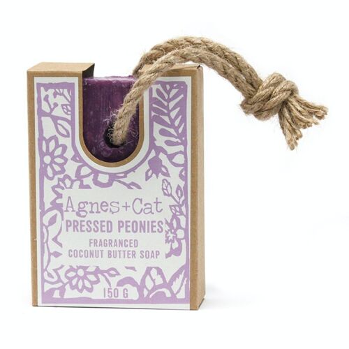 ACSR-11 - Soap On A Rope - Pressed Peonies - Sold in 6x unit/s per outer
