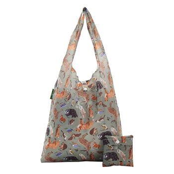 Sac de courses réutilisable pliable léger Eco Chic Woodland 1