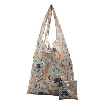 Sac de courses réutilisable pliable léger Eco Chic Woodland 4