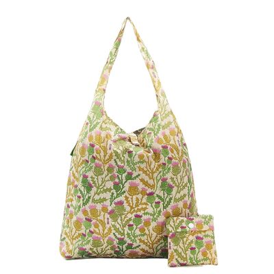 Eco Chic Lightweight Foldable Reusable Shopping Bag Thistle