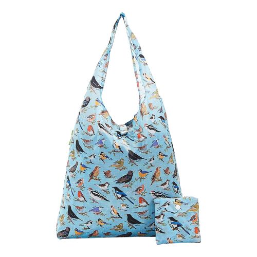 Eco Chic Lightweight Foldable Reusable Shopping Bag Wild Birds