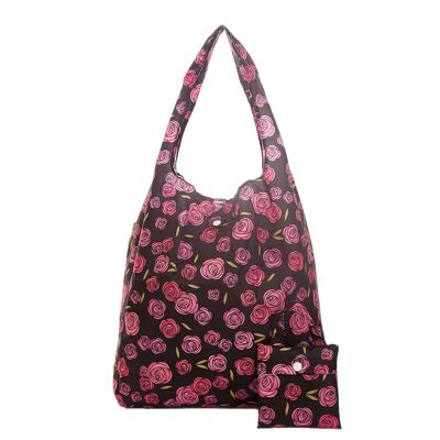 Eco Chic Lightweight Foldable Reusable Shopping Bag Mackintosh Rose