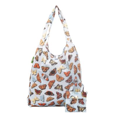 Eco Chic Lightweight Foldable Reusable Shopping Bag Wild Butterflies