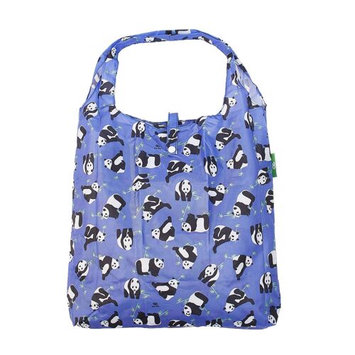 Eco Chic Lightweight Foldable Reusable Shopping Bag Pandas