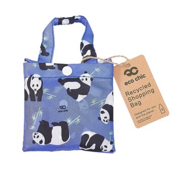 Eco Chic Sac de Courses Pliable et Réutilisable Léger Pandas 2