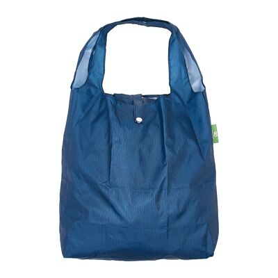 Eco Chic Lightweight Foldable Reusable Shopping Bag Midnight Blue