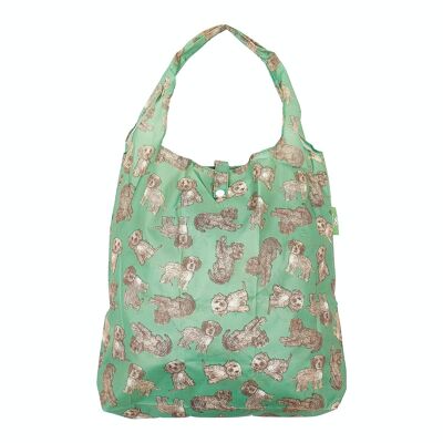 Eco Chic Lightweight Foldable Reusable Shopping Bag Cockerpoos