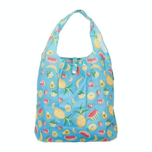 Eco Chic Lightweight Foldable Reusable Shopping Bag Mixed Fruits