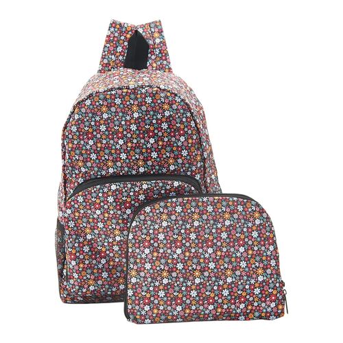 Eco Chic Lightweight Foldable Backpack Ditsy