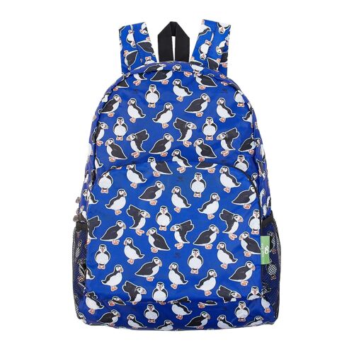 Eco Chic Lightweight Foldable Backpack Puffins