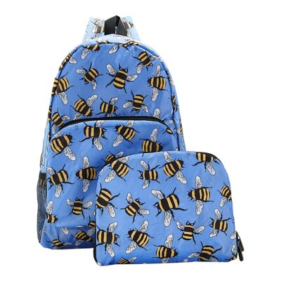 Eco Chic Lightweight Foldable Backpack Bees