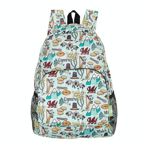 Eco Chic Lightweight Foldable Backpack Wales Montage