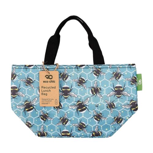 Eco Chic Lightweight Foldable Lunch Bag Bumble Bees