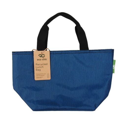 Eco Chic Lightweight Foldable Lunch Bag Midnight Blue