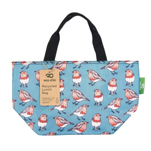 Eco Chic Lightweight Foldable Lunch Bag Robins